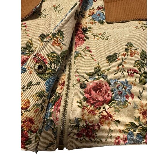 Avec Les Filles Anthropologie size large floral jacket corduroy - EUC - Picture 9 of 9